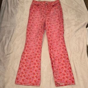 Urban Outfitters BDG Women's High Waisted
Flare Jean Size 28 Painted Floral
